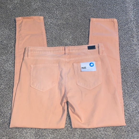 NWT PAIGE Tangerine Skyline Ankle Jeans - Picture 4 of 8